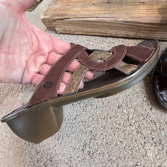 JOSEF SEIBEL BROWN LEATHER SANDALS WOMEN'S US SIZE 6 (EU SIZE 36) COMFORT SHOE - Picture 11 of 13